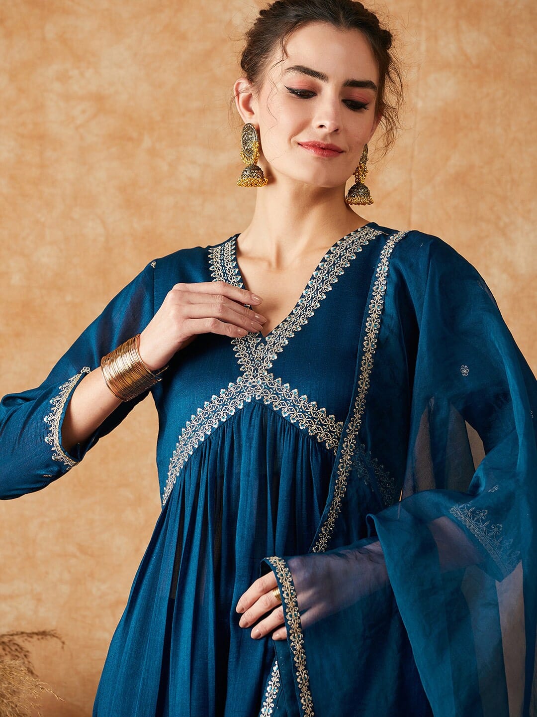 Kf Vi Muskan Vichitra Designer Kurti With Bottom Dupatta Wholesale Shop In Surat